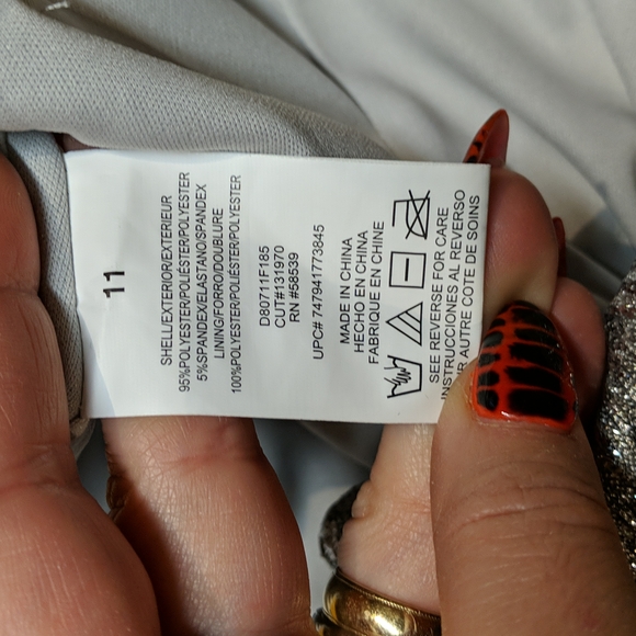 Speechless silver foiled party dress winter formal metallic - Picture 6 of 11